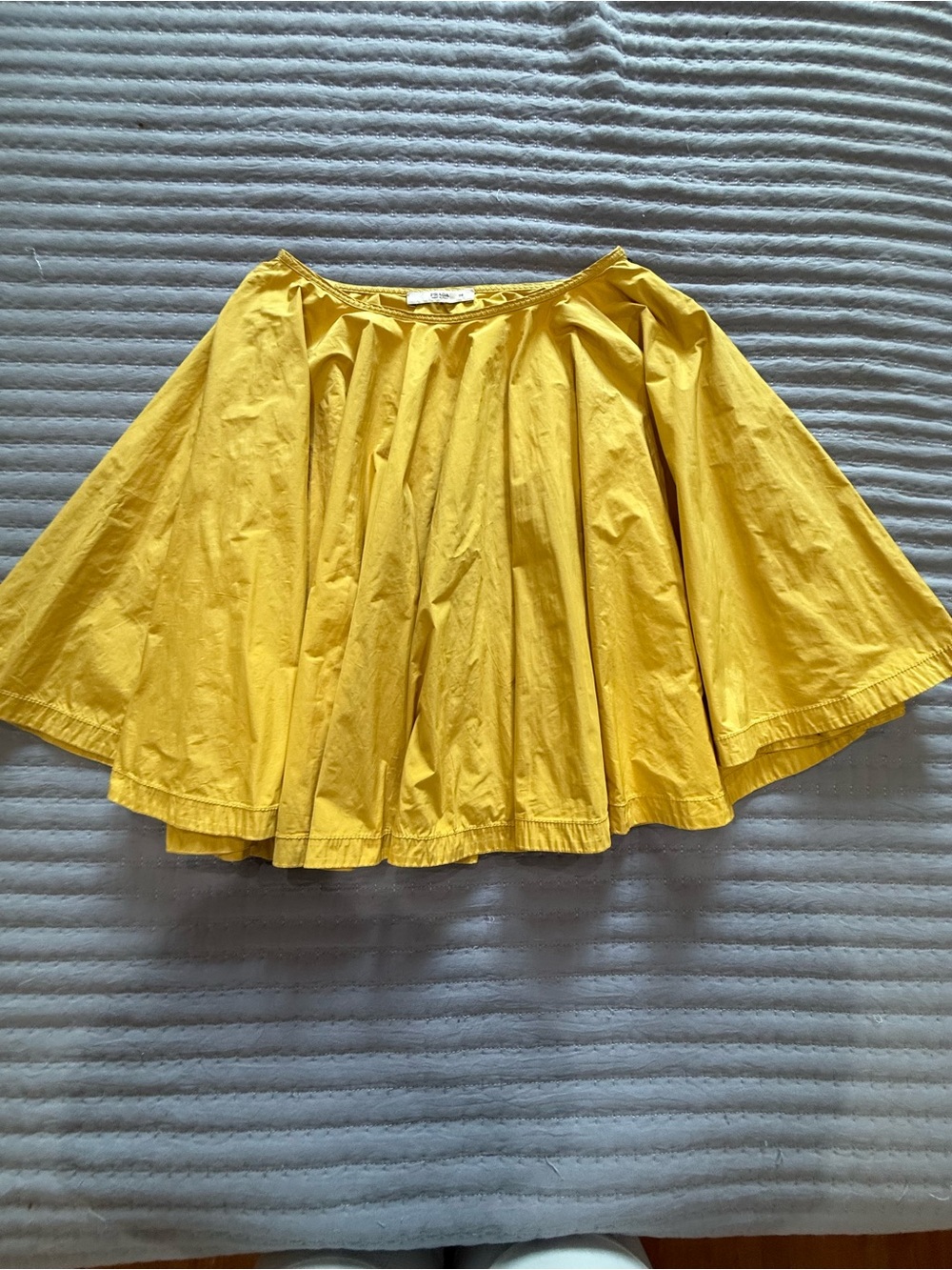 PRADA Bright Yellow Full Circle Skirt